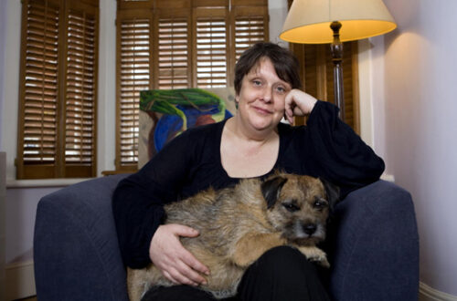 Kathy Burke at home. Pic by Teri Pengilley